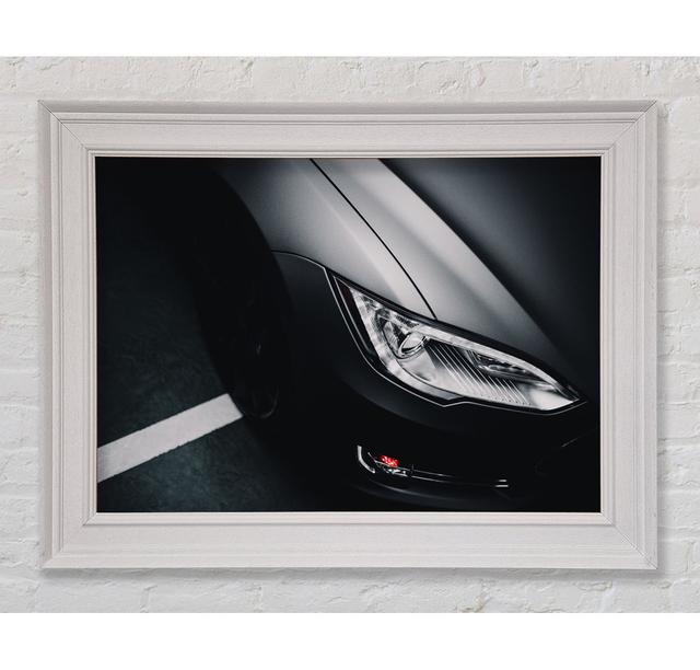 Slick View Of Headlight - Single Picture Frame Art Prints Ebern Designs Size: 84.1cm H x 142.2cm W x 8cm D on Productcaster.