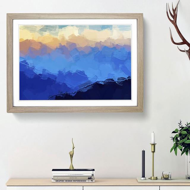 Mist over the Mountains - Picture Frame Graphic Art Print East Urban Home Frame Option: Oak Framed, Size: 62cm H x 87cm W x 2cm D on Productcaster.