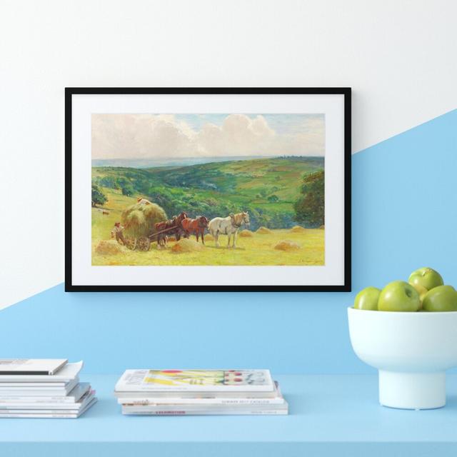 'Haymaking' Painting East Urban Home Size: 50 cm H x 70 cm W x 2.3 cm D, Format: Framed Paper on Productcaster.