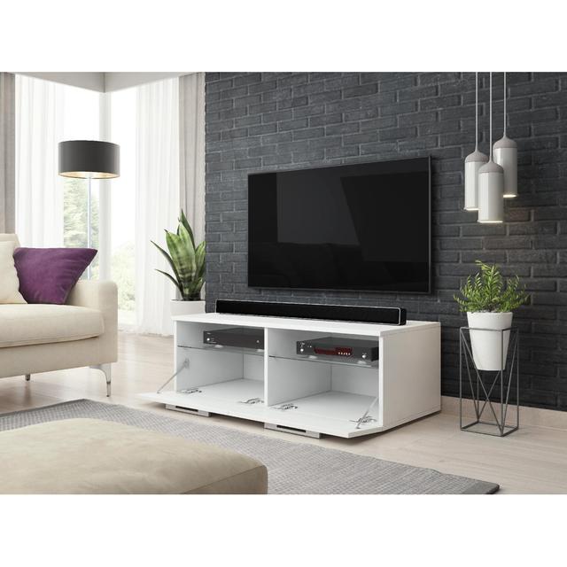 Illyas TV Stand for TVs up to 70" 17 Stories Colour: White on Productcaster.