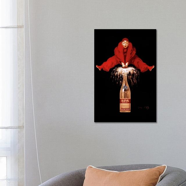 Belgium Liquor Red Man - Print on Canvas Corrigan Studio Size: 66.04cm H x 45.72cm W x 1.91cm D, Format: Wrapped Canvas on Productcaster.