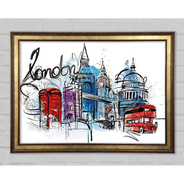 Iconic London Sites - Print Ophelia & Co. Size: 21cm H x 29.7cm W x 1.5cm D on Productcaster.