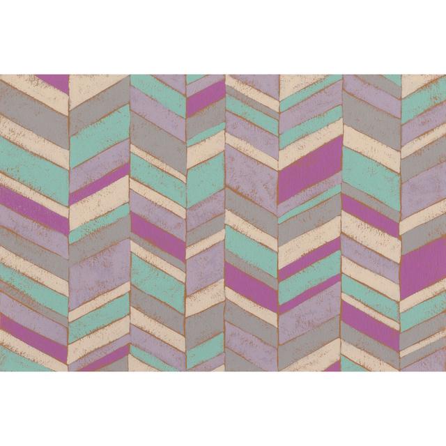 Modern Chevron IV by Chariklia Zarris - Wrapped Canvas Art Prints Corrigan Studio Size: 20cm H x 30cm W x 3.8cm D on Productcaster.