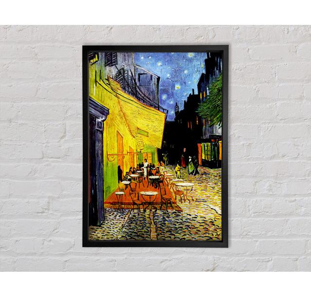 Cafe Terrace 2 by Vincent Van Gogh - Single Picture Frame Art Prints on Canvas Bright Star Size: 141.4cm H x 100.1cm W x 3.3cm D on Productcaster.