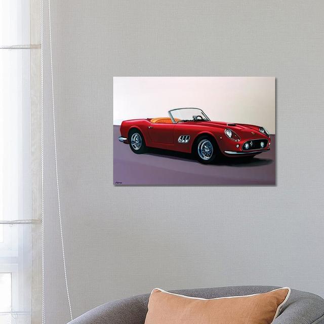 Ferrari by Paul Meijering - Painting on Canvas Williston Forge Format: Wrapped Canvas, Size: 45.72cm H x 66.04cm W x 3.81cm D on Productcaster.