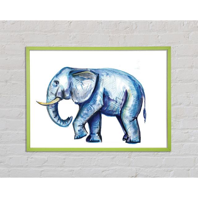 Wondering Elephant - Single Picture Frame Art Prints Latitude Vive Size: 42cm H x 59.7cm W x 2cm D on Productcaster.