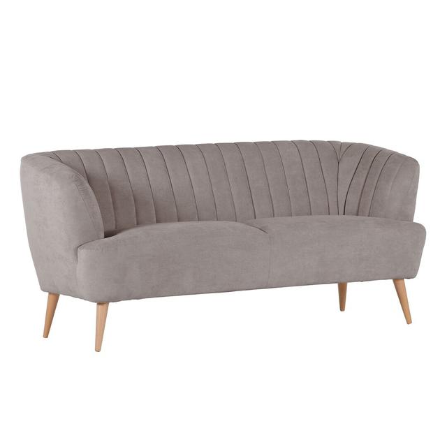 Zweiersofa Borger Fairmont Park Beinfarbe: Natur, Polsterfarbe: Braun on Productcaster.