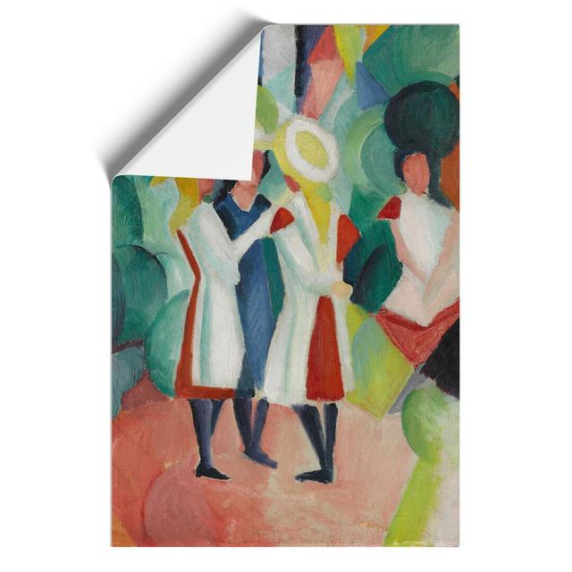 Three Girls by August Macke - Unframed Painting East Urban Home Size: 30cm H x 21cm W x 0.1cm D on Productcaster.