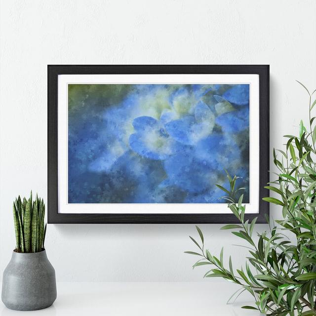 Hydrangea Flowers - Picture Frame Graphic Art East Urban Home Size: 36cm H x 48cm W x 2cm D, Frame Option: Black Framed on Productcaster.