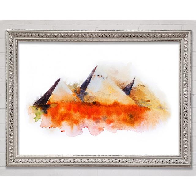 Egyptian Pyramids 2 Framed Print Bright Star Size: 21cm H x 29.7cm W x 3cm D on Productcaster.