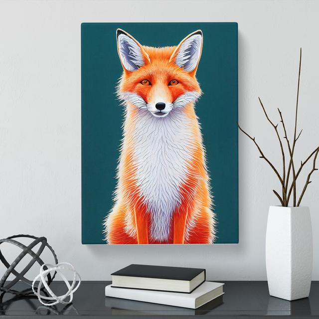 CAN-V0523-1032X Fox - Wrapped Canvas Print Alpen Home Size: 60cm H x 40cm W x 3cm D on Productcaster.