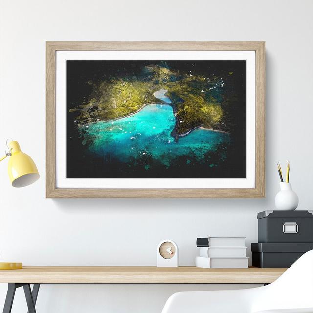 Maconde Point Baie Du Cap in Mauritius - Picture Frame Graphic Art East Urban Home Size: 27cm H x 36cm W x 2cm D, Frame Option: Oak Framed on Productcaster.