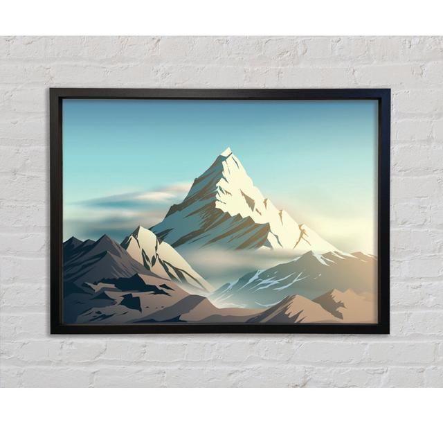 On Top A Mountain Peak Digital Framed Print Bright Star Size: 59.7cm H x 84.1cm W on Productcaster.