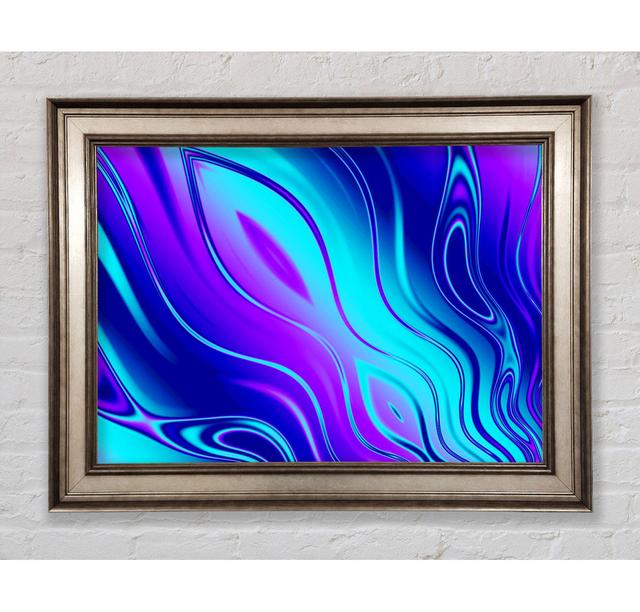 Liquid Movement Framed Print Ivy Bronx Format: Silver Framed Paper, Size: 42cm H x 59.7cm W x 8cm D on Productcaster.