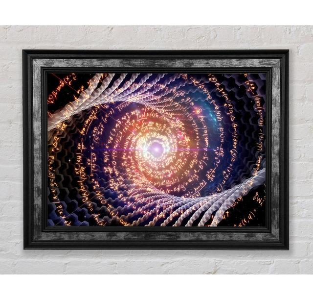 Fibonacci Sequence Framed Print Latitude Vive Size: 59.7cm H x 84.1cm W x 8cm D, Format: Silver/Black Framed Paper on Productcaster.