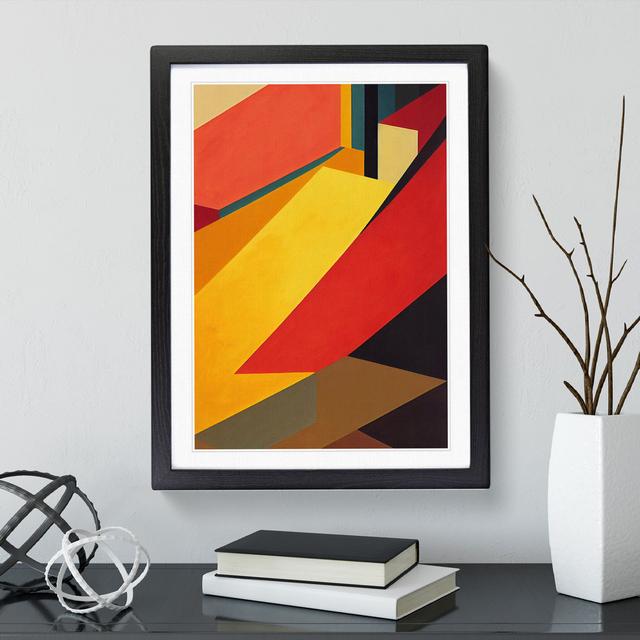 XC1022-3768X Retro Abstract Art No.4 - Print George Oliver Format: Black Framed, Size: 64cm H x 46cm W x 2cm D on Productcaster.