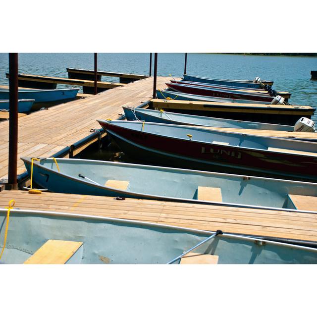 Row Of Boats Breakwater Bay Size: 81cm H x 122cm W on Productcaster.