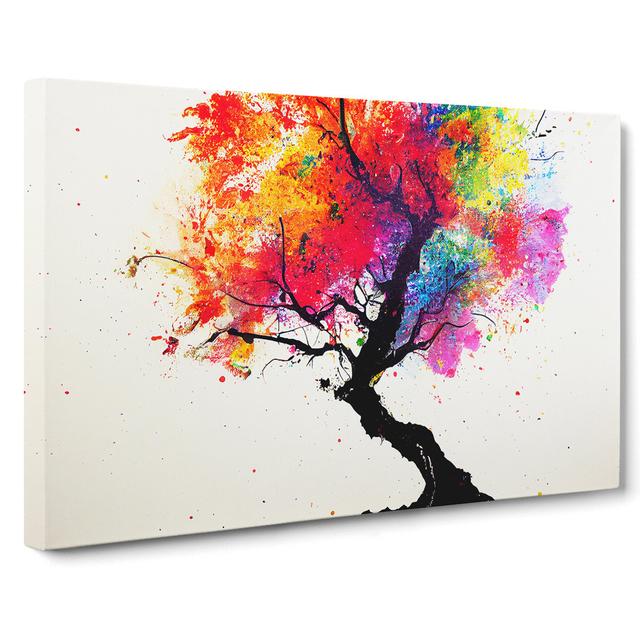 Tree Splash Vol.1 Abstract - Wrapped Canvas Painting ClassicLiving Size: 50cm H x 76cm W x 3cm D on Productcaster.