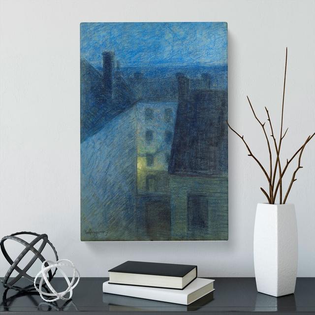 Dusk by Eugene Jansson - Wrapped Canvas Painting East Urban Home Size: 76cm H x 50cm W x 3cm D on Productcaster.