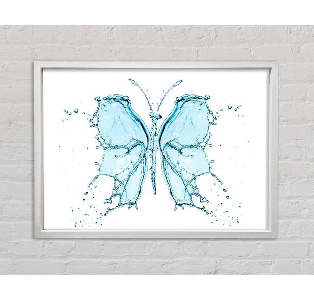 Water Butterfly - Single Picture Frame Art Prints on Canvas Bright Star Size: 84.1cm H x 118.9cm W x 3.3cm D on Productcaster.