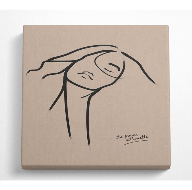 La Femme Lines - Wrapped Canvas Art Prints ClassicLiving Size: 50.8cm H x 50.8cm W on Productcaster.