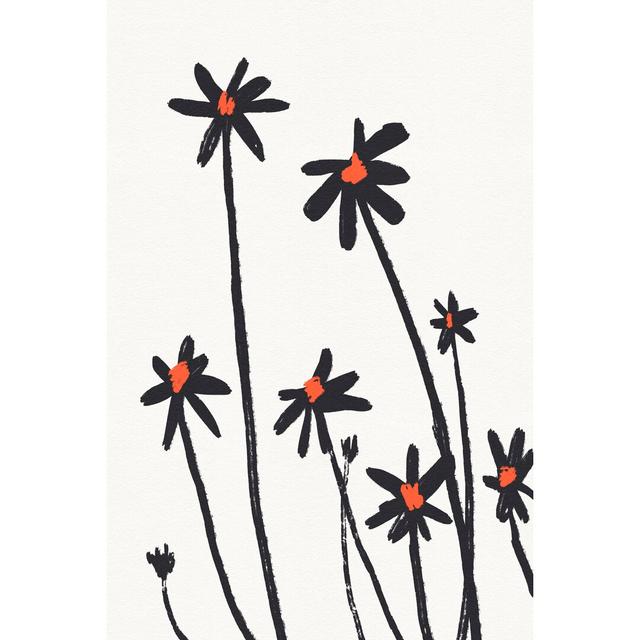 Young Coneflowers II by Jacob Green - Wrapped Canvas Painting Print Marlow Home Co. Size: 122cm H x 81cm W on Productcaster.