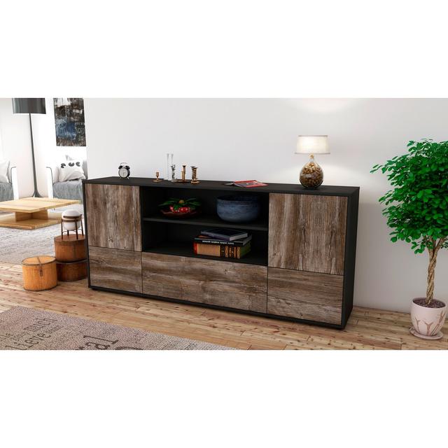 Fargo Sideboard Latitude Run Colour (Body/Front): Black/Driftwood on Productcaster.