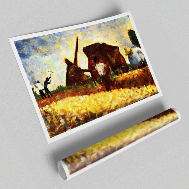 Seurat the Field Worker - Graphic Art Print on Paper East Urban Home Size: 42 cm H x 59.4 cm W on Productcaster.