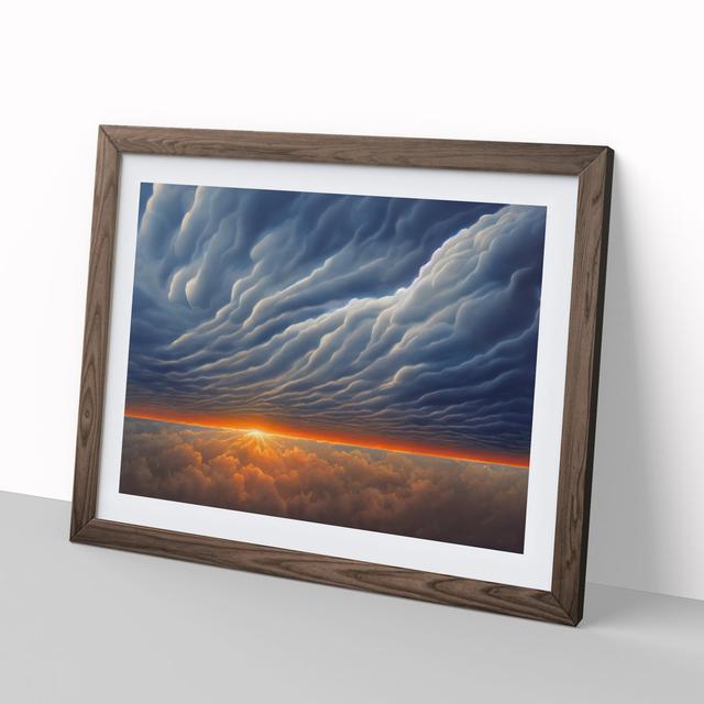 Astounding Clouds - Picture Frame Graphic Art 17 Stories Size: 25cm H x 34cm W x 2cm D, Frame Colour: Walnut Framed on Productcaster.