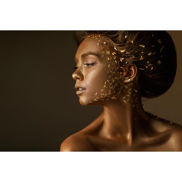 Golden Shiny Makeup by Erstudiostok - Wrapped Canvas Print Canora Grey Size: 51cm H x 76cm W x 3.8cm D on Productcaster.