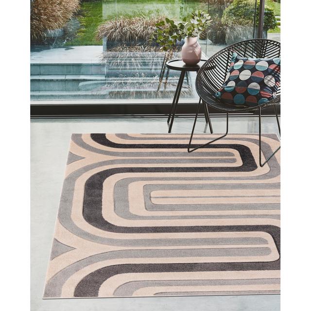 Sketch SK17 Contour Grey Ivy Bronx Rug Size: Rectangle 120 x 170cm on Productcaster.