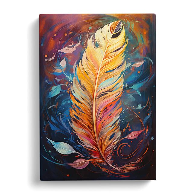 Feather Futurism - Print Latitude Vive Size: 60cm H x 40cm W x 3cm D on Productcaster.