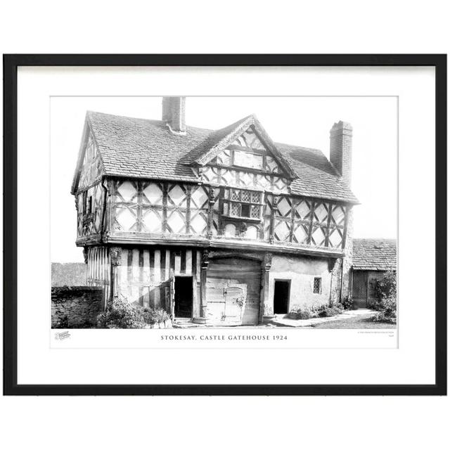 'Stokesay, Castle Gatehouse 1924' - Picture Frame Photograph Print on Paper The Francis Frith Collection Size: 60cm H x 80cm W x 2.3cm D on Productcaster.