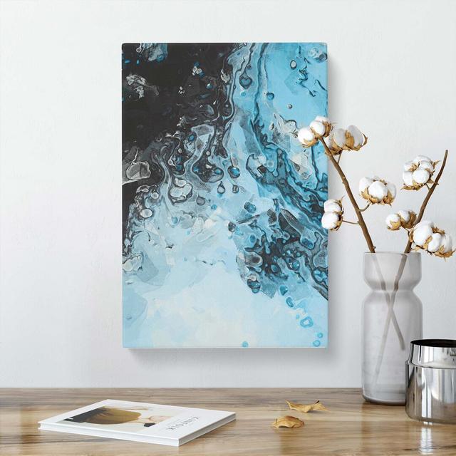 Liquid Movement In Abstract - Wrapped Canvas Print East Urban Home Size: 50cm H x 35cm W x 3cm D on Productcaster.