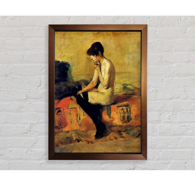 Toulouse Lautrec Study of a Feminine Nude Framed Print - Picture Frame Graphic Art on Canvas Rosalind Wheeler Size: 42cm H x 29.7cm W x 3cm D, Format: on Productcaster.