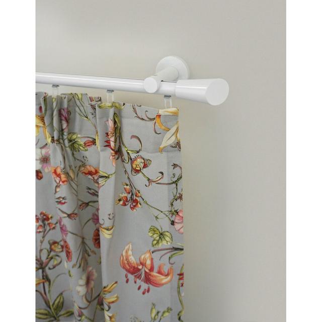 Alline Curtain Single Pole and Hardware Set Symple Stuff Size: 5cm H x 200cm W x 10cm D on Productcaster.