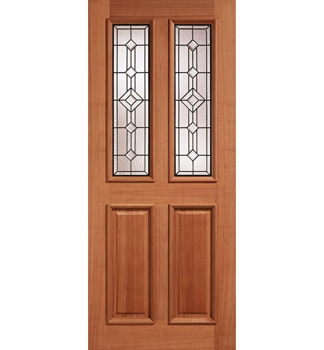 Derby Glazed Hardwood External Door LPD Doors Door Size: 2032mm H x 813mm W x 44mm D on Productcaster.