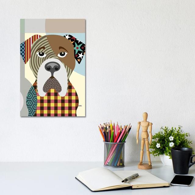 Bullmastiff by Lanre Studio - Wrapped Canvas Graphic Art ClassicLiving Size: 30.48cm H x 20.32cm W x 1.905cm D on Productcaster.