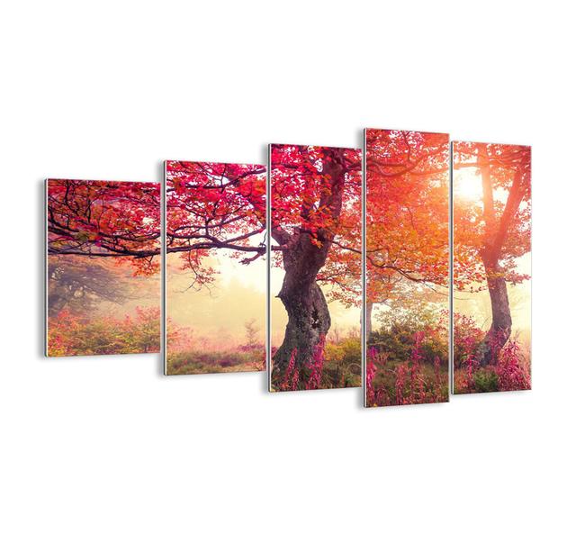 5 Piece Unframed Photograph Print Set on Glass Ebern Designs Size: 100cm H x 150cm W x 1.8cm D on Productcaster.