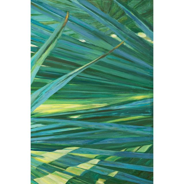 Fan Palm II by Suzanne Wilkins - Wrapped Canvas Painting 17 Stories Size: 91cm H x 61cm W on Productcaster.