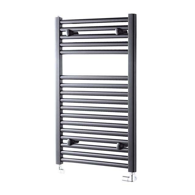 Pisa Straight Towel Rail Heated Towel Rails Belfry Heating Finish: Anthracite, Size: 80cm H x 40cm W x 8.8cm D on Productcaster.