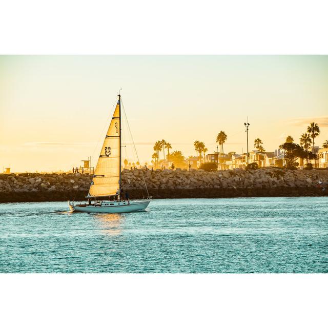 Orange County Coastline - Wrapped Canvas Print Breakwater Bay Size: 81cm H x 122cm W x 3.8cm D on Productcaster.