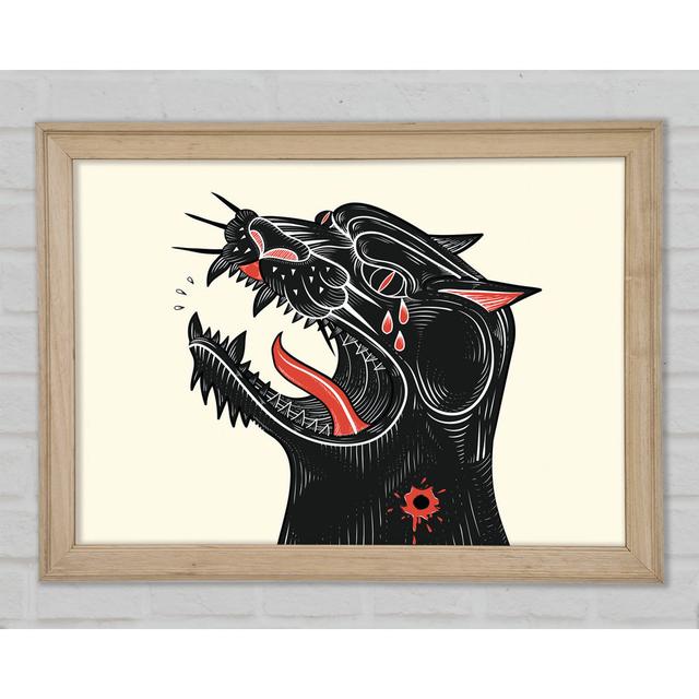 Tattoo Jaguar - Single Picture Frame Art Prints Rosalind Wheeler Size: 42cm H x 59.7cm W on Productcaster.