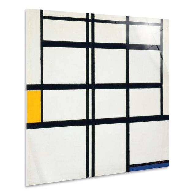 Wandbild Komposition Nr. 5 in Gelb, Blau und Weiß von Piet Mondrian Metro Lane Format: Kunststoff/Acryl, Größe: 70 cm H x 70 cm B on Productcaster.