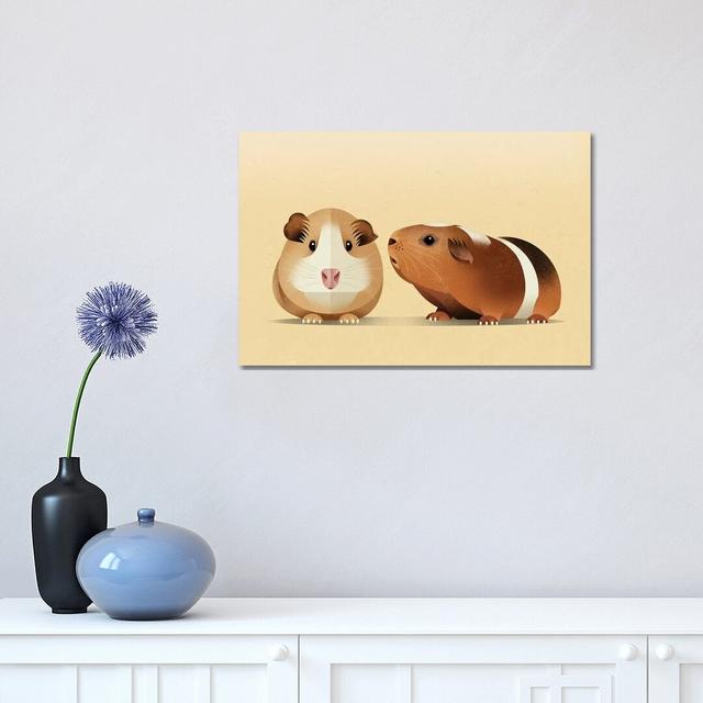 Guinea Pig by Dieter Braun - Graphic Art Print on Canvas 17 Stories Format: Wrapped Canvas, Size: 30.48cm H x 45.72cm W x 1.91cm D on Productcaster.