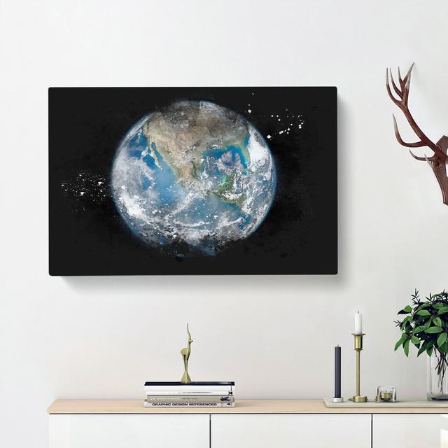 Image Of Earth - Wrapped Canvas Painting East Urban Home Size: 35cm H x 50cm W x 3cm D on Productcaster.