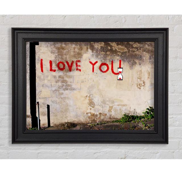 I Love You Timer Framed Print Ophelia & Co. Size: 29.7cm H x 42cm W on Productcaster.