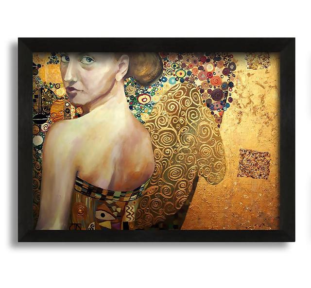 Klimt Golden - Picture Frame Graphic Art on Canvas Bloomsbury Market on Productcaster.