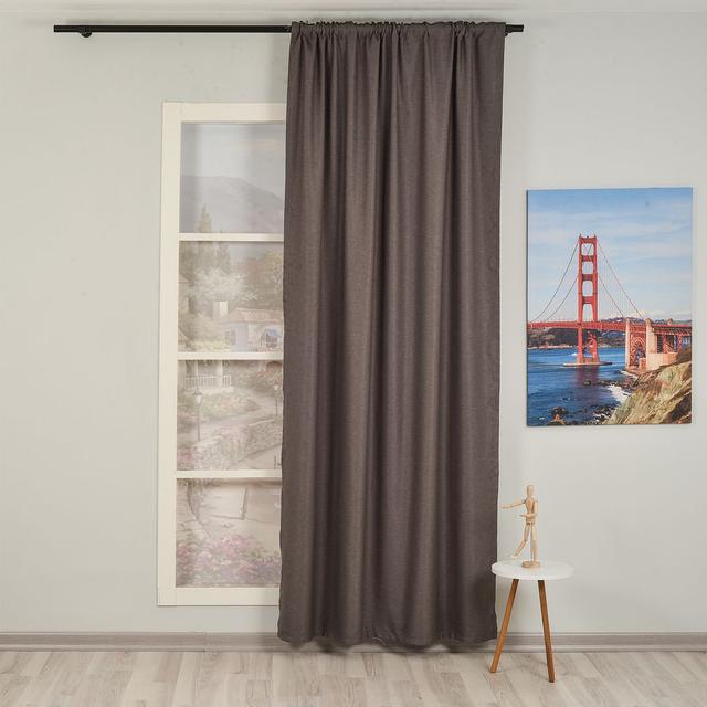 Thermo-Vorhang mit Schlaufen (1 Stück), blickdicht Lilijan Home & Curtain Panel-Größe: 140 cm L x 475 cm L, Farbe: Grau on Productcaster.