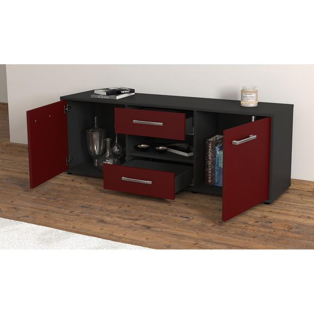 Nesat TV Stand Ebern Designs Colour: Purple and anthracite on Productcaster.